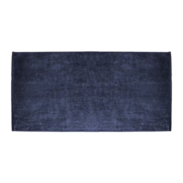 Large Terry Velour 100% Ring Spun Cotton Beach Towel-Navy, Towelsoft, Mfr#: HOME-BV1108-NVY